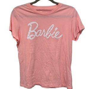 Barbie Juniors T‎ Shirt Size Large Pink